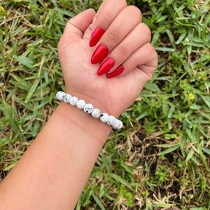 Marble glass bracelet